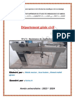 Département Génie Civil: TP N°1: Resistance de Cisaillement