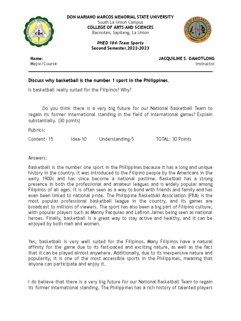 Activity Format-Basketball Lesson 1 | PDF | Philippines