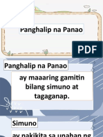 Panghalip Na Panao