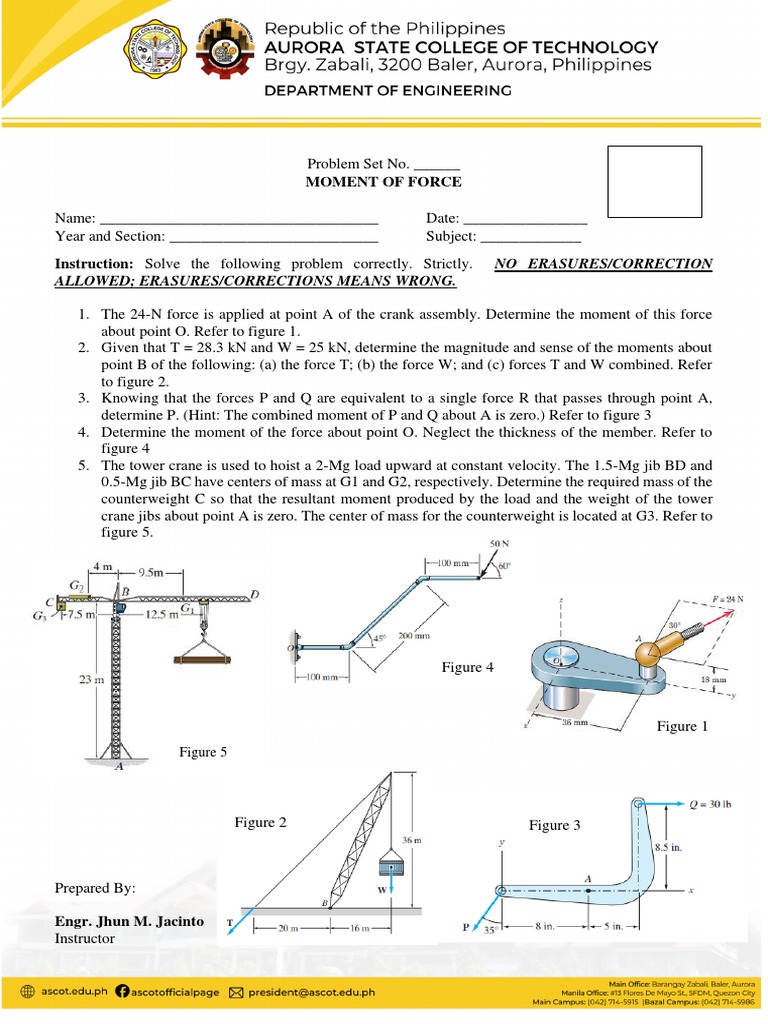Engineering Mechanics Problems | PDF
