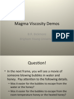Magma Viscosity Demos: Brigham Young University
