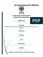 Universidad Nacionalista México Licenciatura en Nutrición Química Orgánica Ejercicios Alcanos