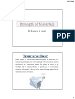 Transverse Shear: Dr. Kamaran S. Ismail