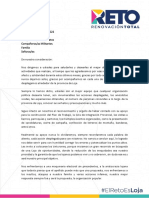 Carta de Agradecimineto. 16-Feb-2022