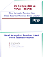 Öğretim Teknolojileri Ve Materyal Tasarımı: Görsel Tasarımın Unsurları: Görsel Unsurlar