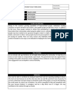 CWTS102 Essay #6 - Volunteerism Case Analysis  