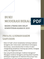 Buku Moderasi Beragama: Badan Litbang Dan Diklat Kementerian Agama Ri 2019