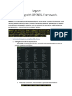 Working With OPENSSL Framework.: Report