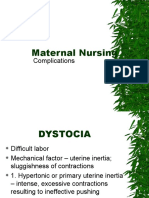 Maternal Nursing: Complications