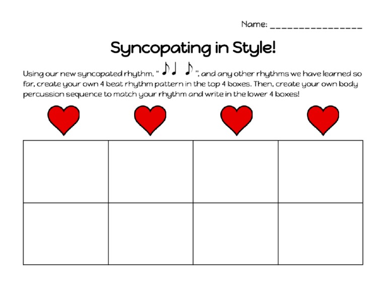 Syncopation Assessment | PDF