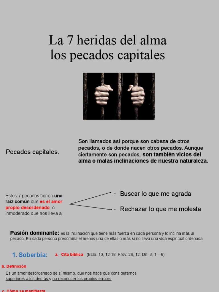 La 7 Heridas Del Alma Los Pecados Capitales | PDF | Amor | Pecado