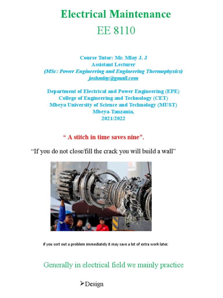 Electrical Maintenance Best Practices Guide | PDF | Reliability ...