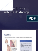 Tubo de Torax y Sistema de Drenaje