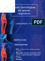 Bases Semiológicas Del Aparato Respiratorio: Cardioresp. 5 Año
