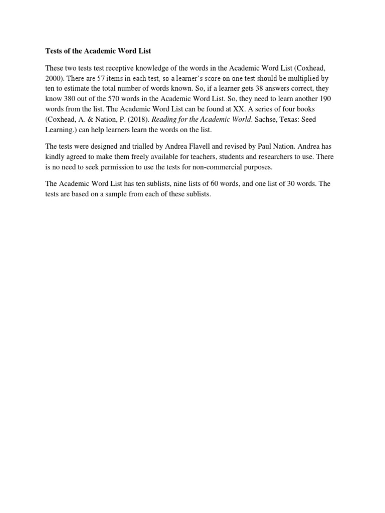 AWL Test Notes and Answers | PDF | Learning | Behavior Modification