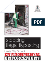 Stopping Illegal Flyposting: Enforcement