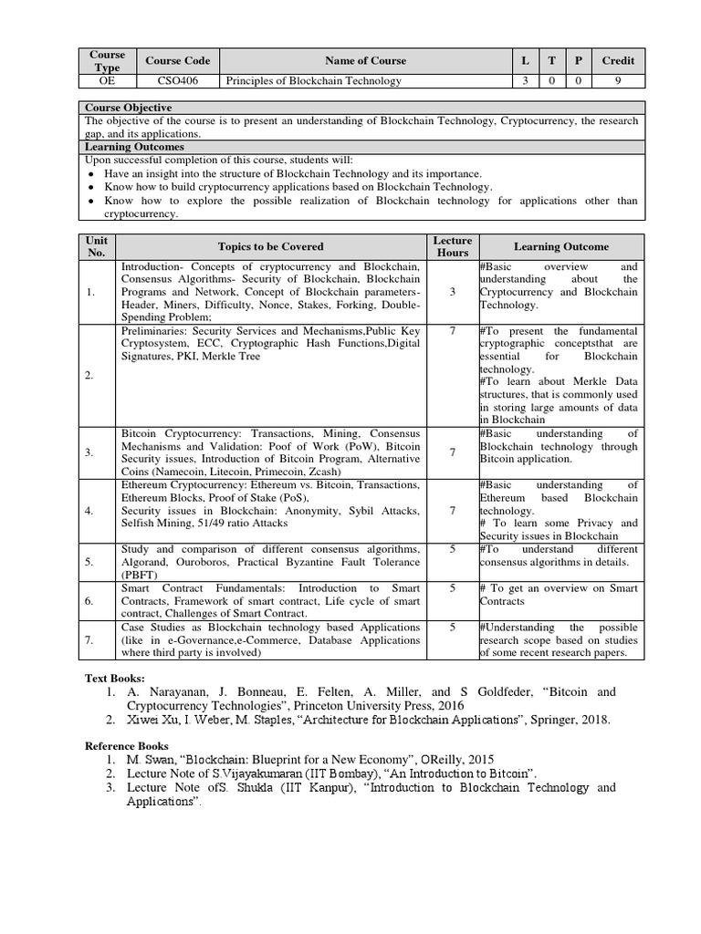 1 Lecture - Plan - 8 | PDF | Cryptocurrency | Bitcoin