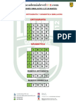 Soluciones Simulacro Ortografía Gramática Conocimientos