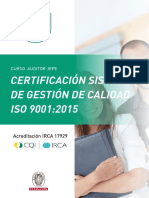 Curso Auditor Jefe ISO 9001:2015