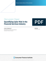 Discussion Paper: Quantifying Cyber Risk in The Financial Services Industry