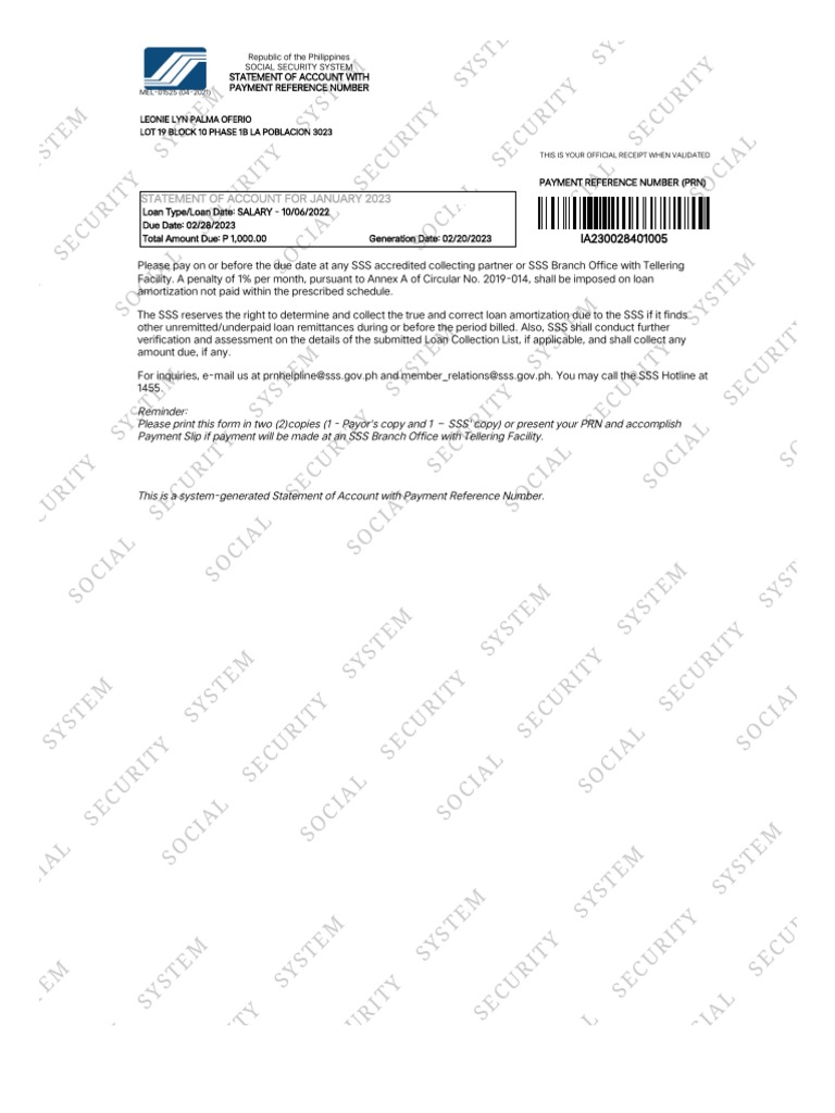 Republic of The Philippines Social Security System Member PDF