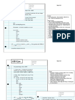 OB/Gyn: Patient Name MR Number DOB Date Time