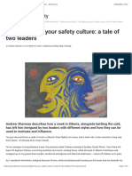 Strengthening Your Safety Culture