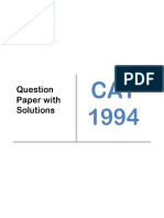 CAT 1994 Question Paper With Solution 1