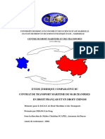 Zhang Liu Feng Etude Juridique Comparative Contrat de Transport Maritime de Marchandises en Droit Francais Et en Droit Chinois - 2004