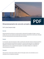 Dimensionamento de concreto armado à flexão: estádios e domínios