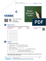 Basic Phrasal Verbs: Watch and Write