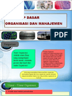 ORGANISASI DAN MANAJEMEN