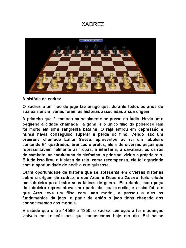 Partidas Comentadas de Xadrez, PDF, Aberturas (xadrez)