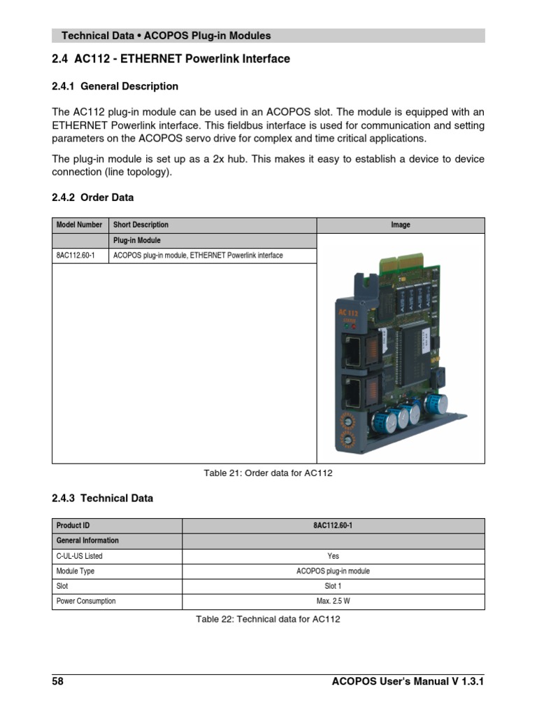Datasheet 8AC112601 | PDF | Network Topology | Ethernet
