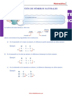 Sustracción de Números Naturales