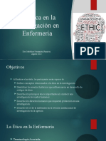 La Ética en La Investigación en Enfermería: Dra. Madeline Hernández Ramírez Agosto 2022