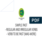Simple Past - Regular and Irregular Verbs - Verb To Be Past (Was-Were)