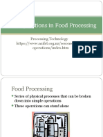 Unit Operations in Food Processing