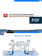 Manajemen SDM & Stakeholder