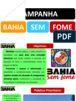 Bahia Sem Fome arrecada alimentos