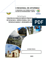 Informe Diagnostico Turístico Rio Pachachaca