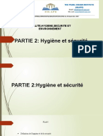 PARTIE 2: Hygiène Et Sécurité: Qualite, Hygiene, Securite Et Environnement