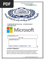 Mba Comprehensive MSFT