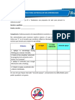 Lista de Cotejo para Autoevaluar Mis Aprendizajes