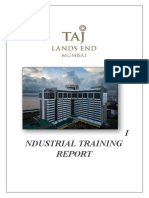 Industrial Training Report On Taj Lands End