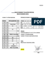 Cronograma de Seminarios Y Evaluación de Prácticas Dibujo de Ingeniería I (Cb101)