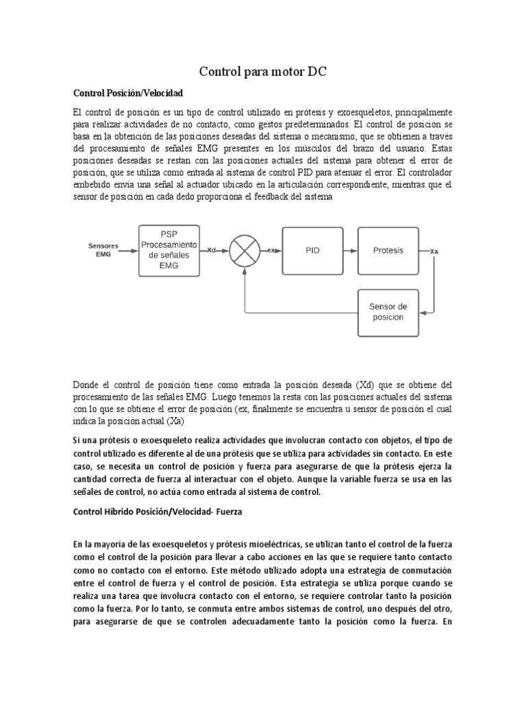Control para Motor DC | PDF | Sensor | Resistor