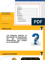 Herramientas Informáticas: Edición Básica de Documentos en Microsoft Word