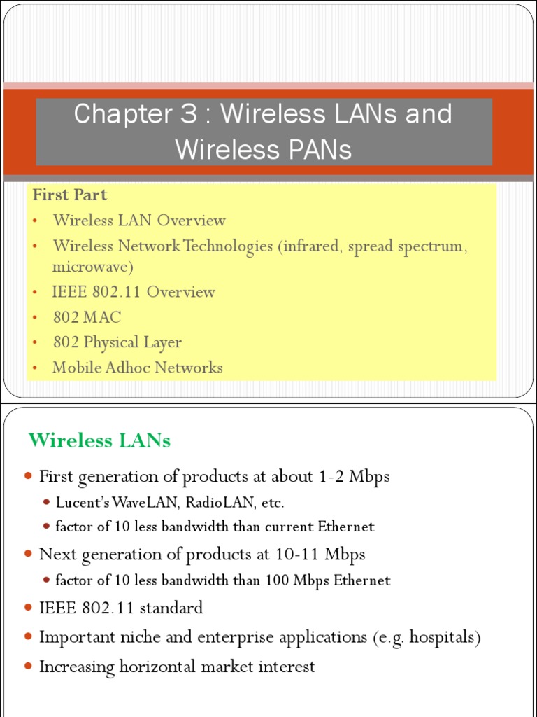 Wireless LAN Technologies and Applications | PDF