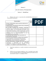 Anexo 2 Curso de Costos y Presupuestos Tarea 2 - Identificar